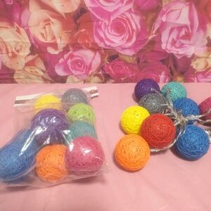 Colorful String Light Balls for Home Parties